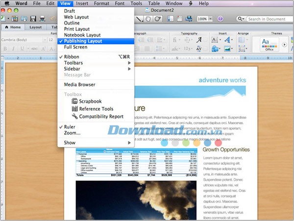 Microsoft Word 2011 for Mac