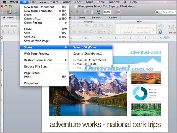 Microsoft Word 2011 for Mac