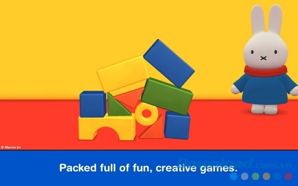 Miffy's World cho Android chứa nhiều mini game bổ ích