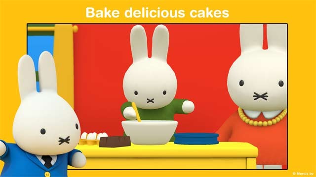 Cùng Miffy và các thành viên trong gia đình nướng bánh