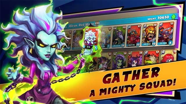 Tập hợp một đội quân hùng mạnh trong game Mighty Party: Heroes Clash
