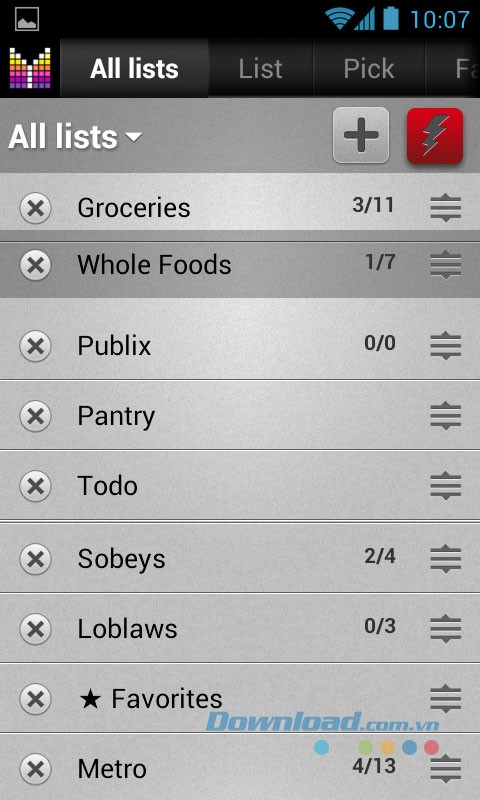 Mighty Grocery Shopping List for Android