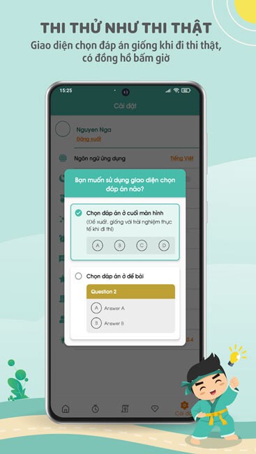 Thu thử như thi thật