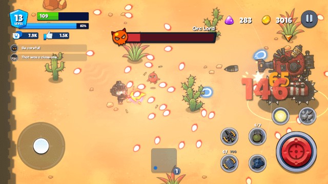 Tấn công và né tránh đạn từ kẻ thù