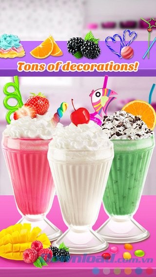 Trang trí bằng topping