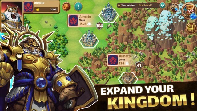 Mở rộng vương quốc và phát triển lực lượng chiến đấu trong Million Lords