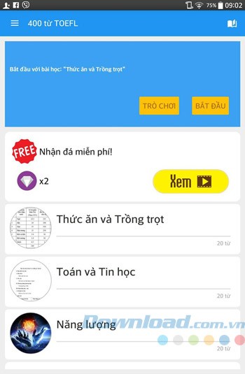 Học 400 từ TOEFL