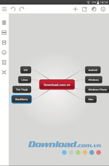 Thay đổi hình nền trên Mindomo