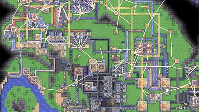 Quản lý nguồn tài nguyên và các công trình trong game chiến thuật Mindustry