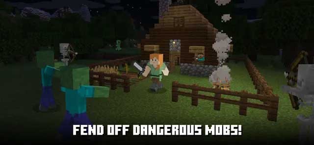 Xây dựng căn cứ và chống lại các mob nguy hiểm
