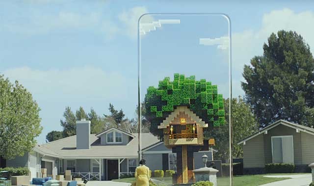 Tương tác với các công trình trong thế giới thực thông qua công nghệ AR của Minecraft Earth
