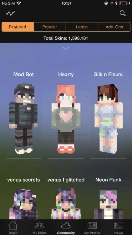 Upload sản phẩm sáng tạo vào Minecraft hoặc chia sẻ với toàn thế giới