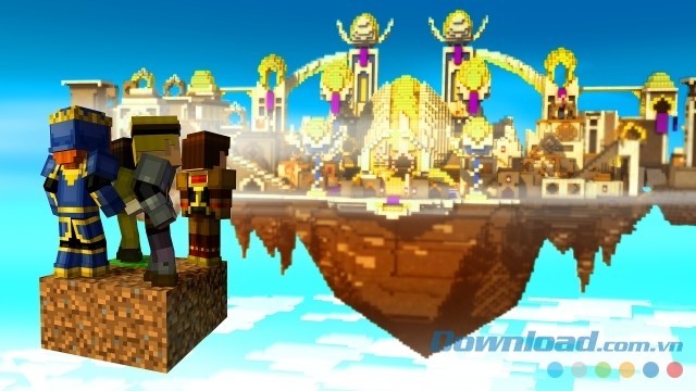 Ngắm nhìn phong cách đồ họa quen thuộc của game Minecraft: Story Mode - A Telltale Games Series