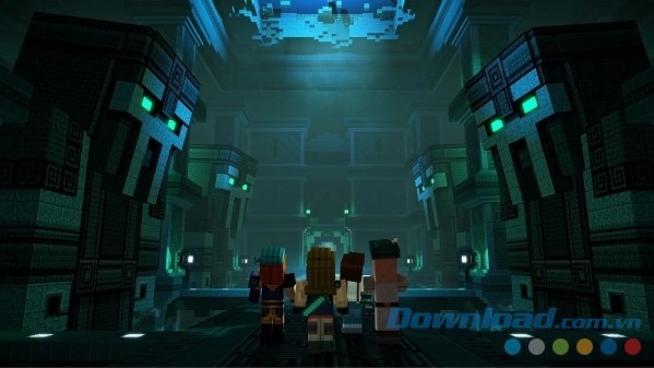 Người chơi sẽ đối đầu với những thế lực thần bí trong Minecraft: Story Mode - Season Two cho Android