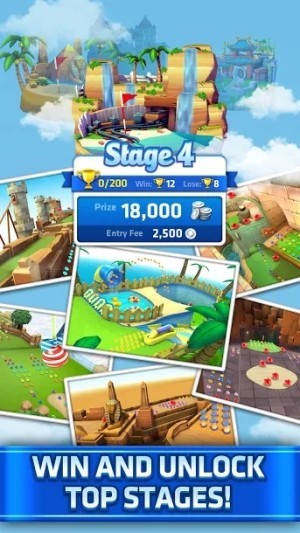 Giành chiến thắng và mở khóa các giai đoạn hàng đầu