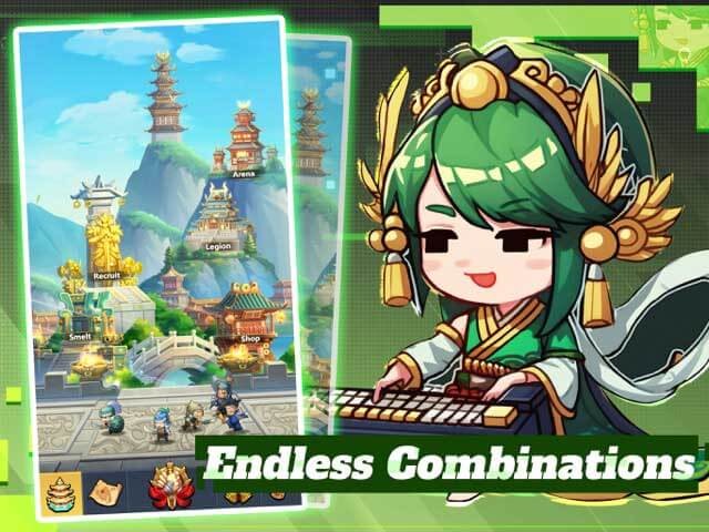 Mini Heroes: Summoners War có số lượng anh hùng lớn và mang đến sự kết hợp vô tận