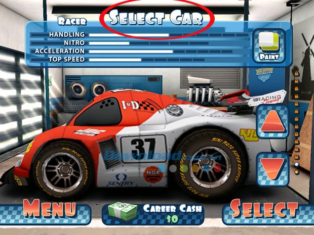 Chọn mẫu xe đua