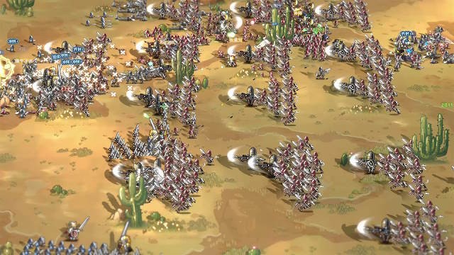 Các trận đấu quy mô lớn lấp kín màn hình với 10.000 đơn vị lính cùng lúc lao vào chiến trường