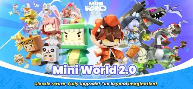 Mini World: Block Art cho iOS là game mô phỏng dạng sandbox giống Minecraft