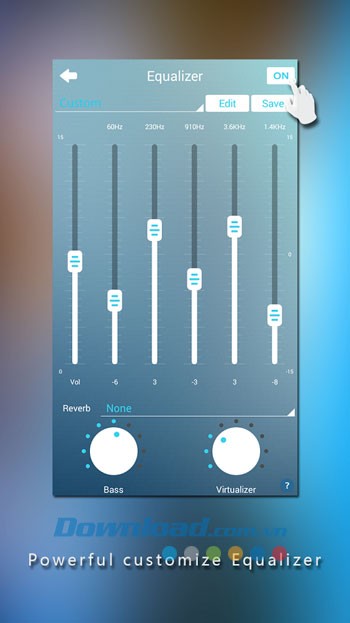 Bộ cân bằng của MiniAndroid Music Player