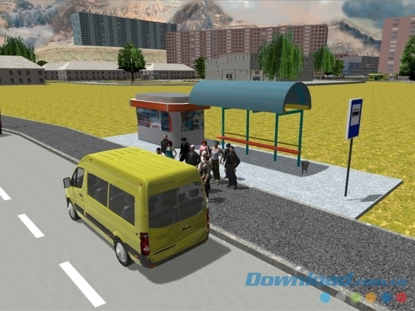 Trạm xe đón khách ở Minibus Simulator 2017 cho Android