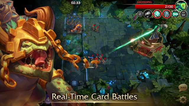 Tham gia các trận chiến thẻ bài thời gian thực trong game Minion Masters