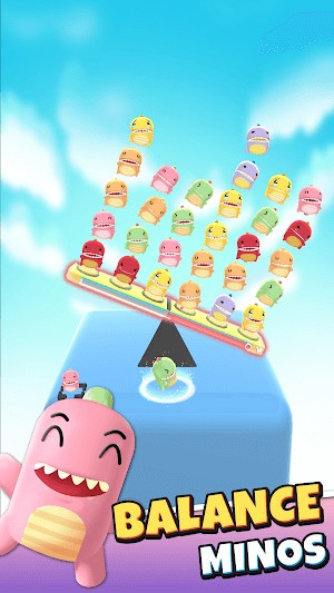 Cân bằng các Mino trên tấm gỗ