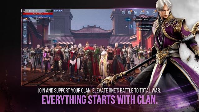 Chơi cùng Clan, chiến đấu cùng bạn bè bạn trong game MIR4