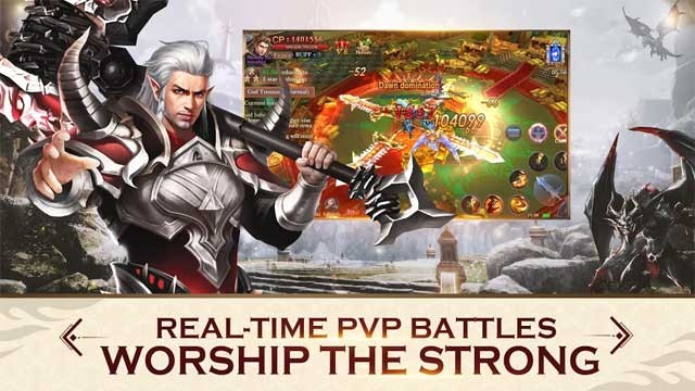 Tranh tài với người chơi trên toàn thế giới trong các trận chiến PvP thời gian thực hoành tráng