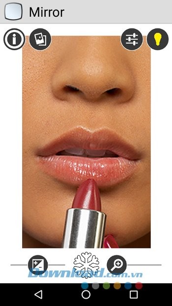Giao diện ứng dụng Mirror