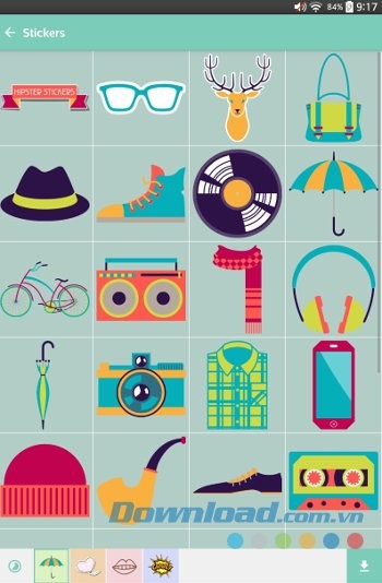 Bộ sưu tập nhãn dán của Mirror Grid