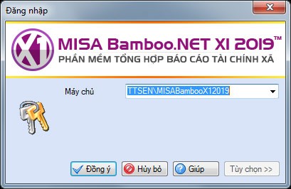 Đăng nhập MISA Bamboo.NET X1 2019