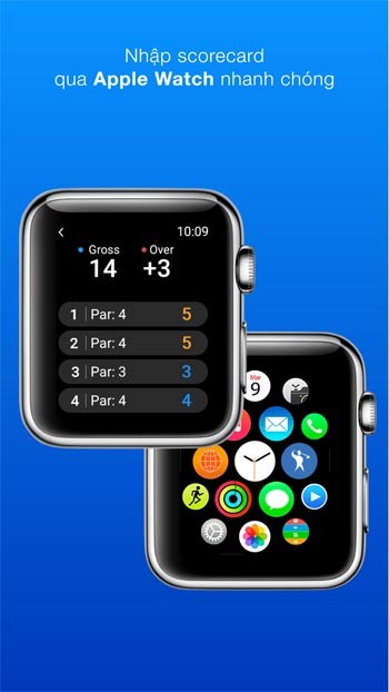 Nhập scorecard qua Apple Watch nhanh chóng