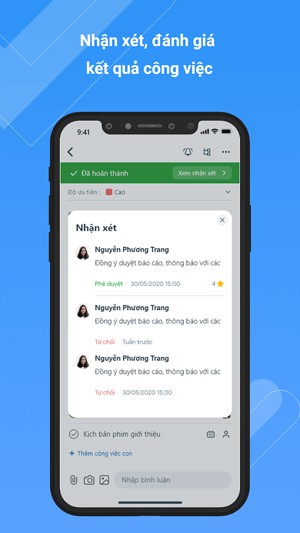 Đánh giá kết quả công việc