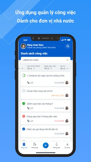 Ứng dụng dành cho đơn vị nhà nước