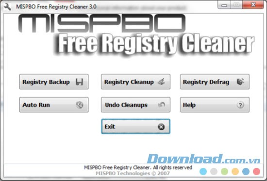 MISPBO Free Registry Cleaner