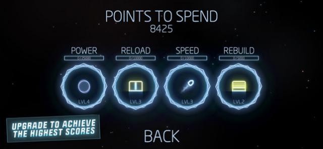 Sử dụng điểm để nâng cấp sức mạnh