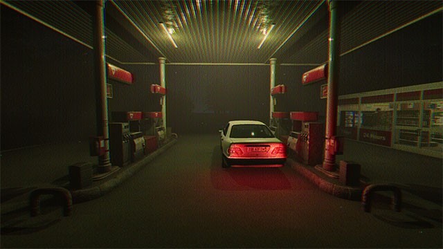 Hiệu ứng VHS kết hợp âm thanh và bầu không khí tăm tối tạo nên sức hấp dẫn riêng cho Missing Hiker game