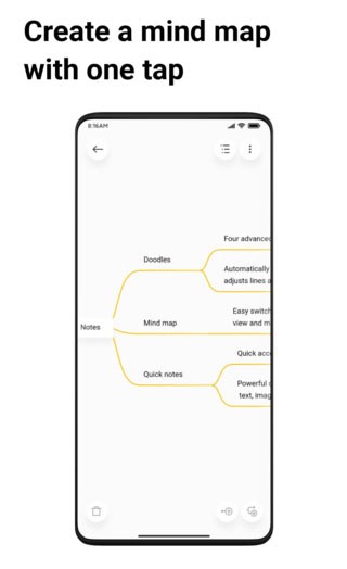 Dễ dàng phác thảo và tổ chức ý tưởng, vẽ sơ đồ tư duy cùng MIUI 12.5 mới