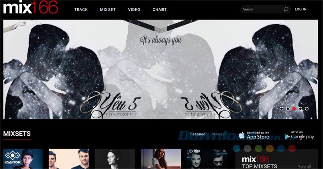 Giao diện chính Mix 166