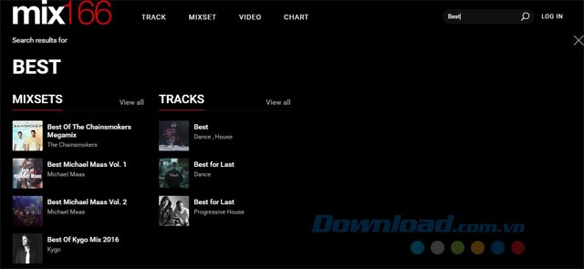 Giao diện tìm kiếm