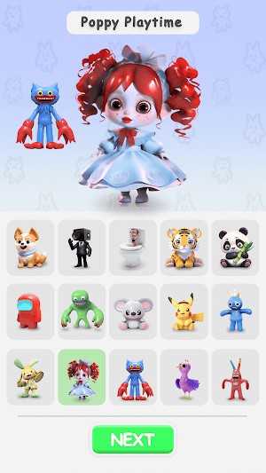 Lựa chọn nhân vật theo ý thích