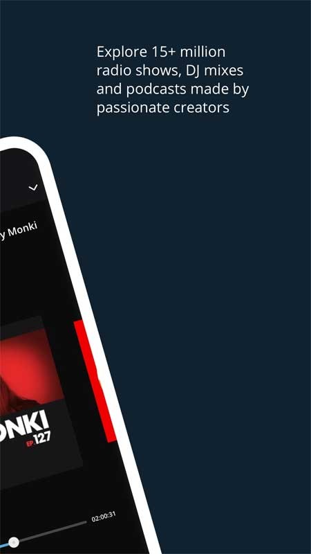 Khám phá hơn 15 triệu chương trình radio, bản phối DJ và podcast trên Mixcloud