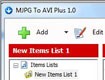MJPEG to AVI Plus - Convert MJPEG files to AVI format