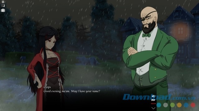 Nói chuyện với nhiều nhân vật trong game visual novel phiêu lưu mới MMM: Murder Most Misfortunate cho máy tính, Mac và Linux