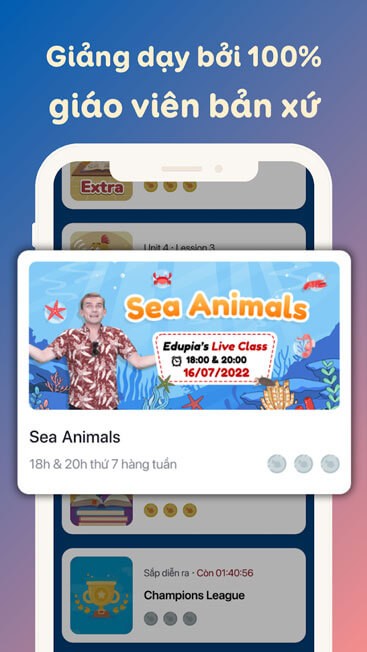 Giảng viên 100% người bản xứ