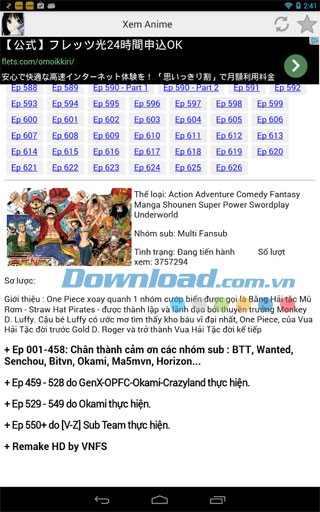 Mobile Anime Vietsub HD for Android