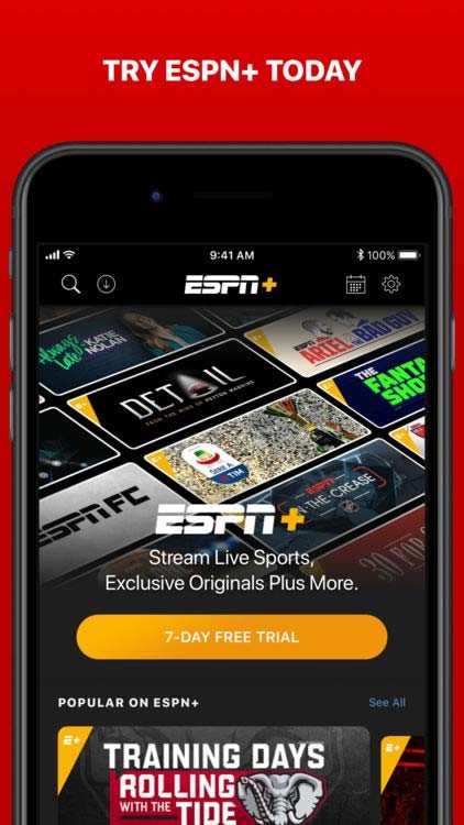 Đăng ký ESPN+ để trải nghiệm nhiều tính năng ưu việt hơn