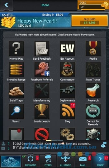 Các tính năng của game Mobile Strike