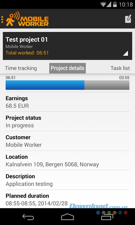 Mobile Worker for Android